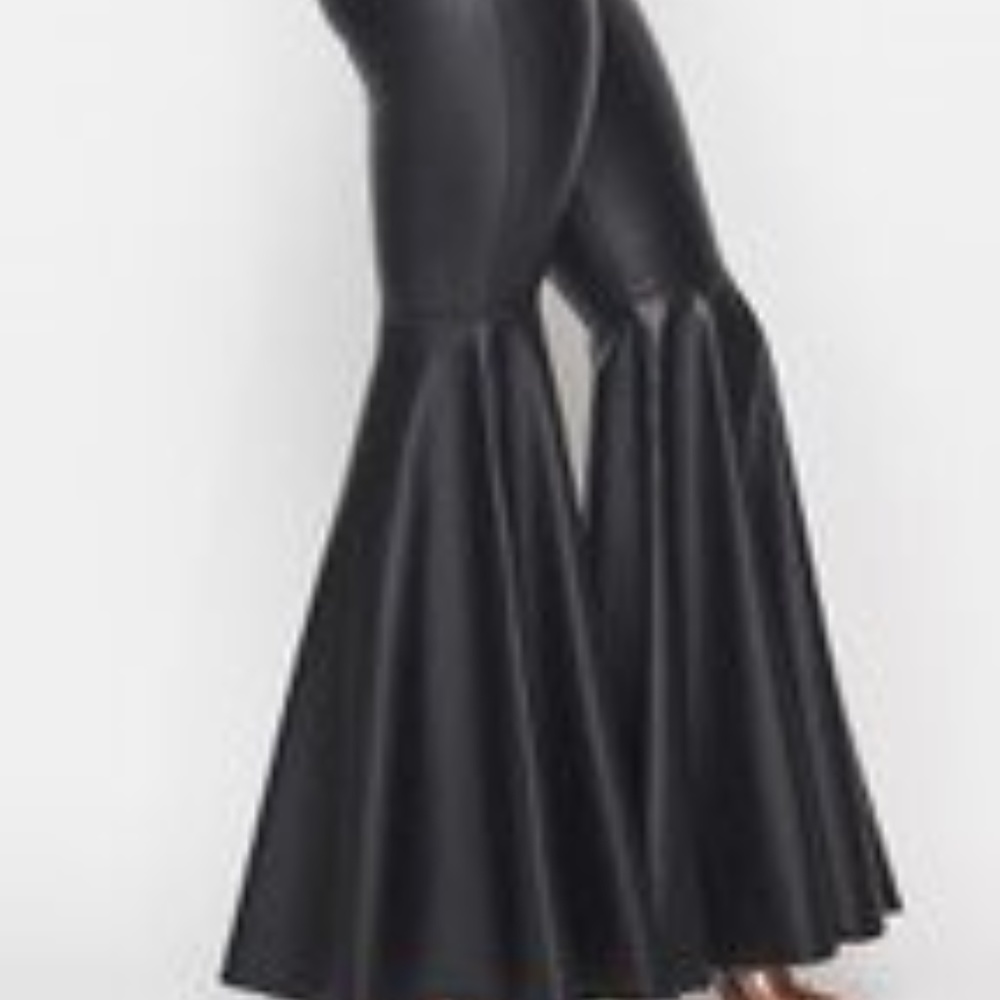Leather Bell Bottom Pant